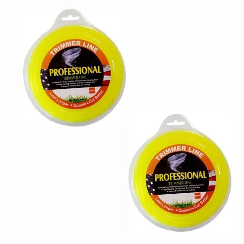 Trimmer Line 50m Round Nylon Rope, MTAK-SP-BR-903(2), (Pack of 2)