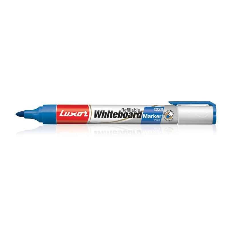 Luxor 1223 Refillable Red Whiteboard Marker (Pack of 10)