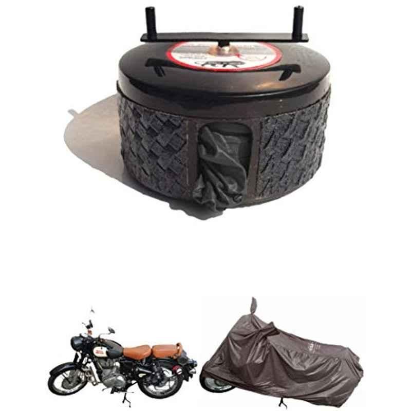 Bike Blazer Gun Metal Black Nylon Taffeta Universal Size Semi-Automatic Bike Body Cover