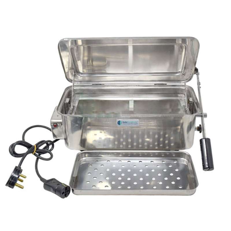 Indosurgicals 300x150x125mm Stainless Steel 304 Electric Instrument Sterilizer