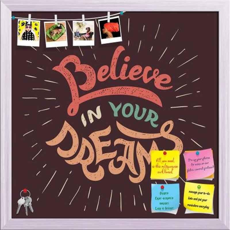 ArtzFolio 61x61x1cm White Printed Bulletin Notice Pin Soft Board, AZSAO40627067BLB_FR_L_04_WH