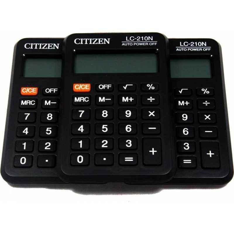 Citizen LC-210N 8 Digit Basic Calculator,  (Pack Of 6)