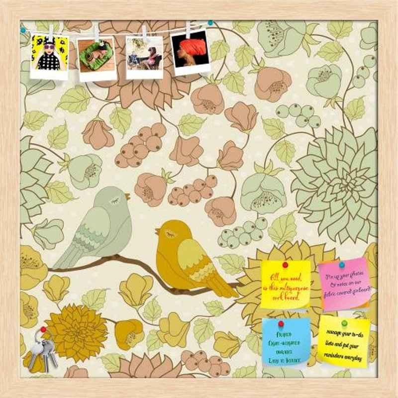 ArtzFolio 50.8x50.8x1cm Natural Brown Printed Bulletin Notice Pin Soft Board, AZSAO25235693BLB_FR_L_03_NB