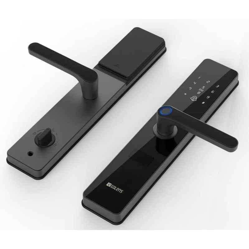 Golens X33 Alloy Steel Black Bio-metric Smart Digital Door Lock with 4-Way Unlocking