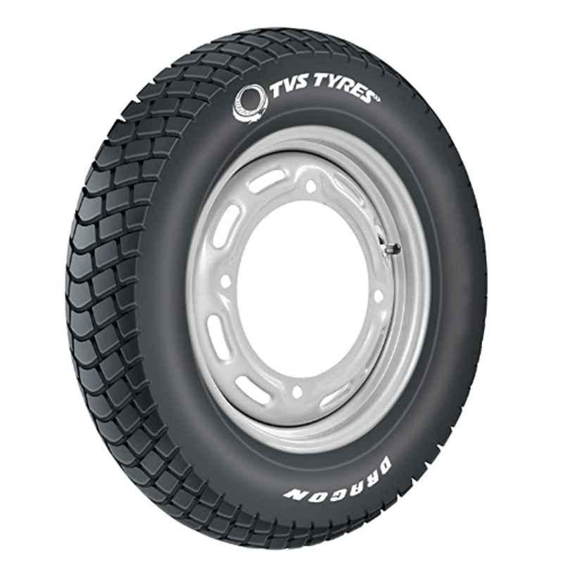 TVS Eurogrip 90/90-12 54J Dragon TBL Tubeless Black Scooter Tyre, 3SCO90992DR411