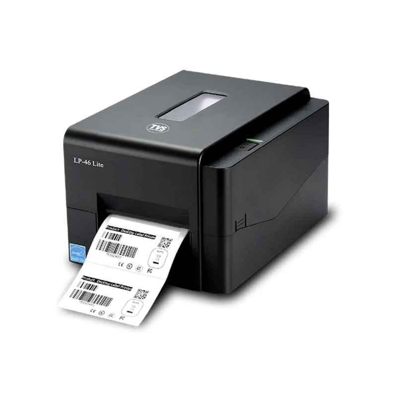 TVS LP46 LITE Thermal Label Printer 4 Inch USB Direct Thermal Printer|Supports 0.5? and 1? Ribbon Core|High Ribbon Capacity-300 Meters|1 Year Warranty