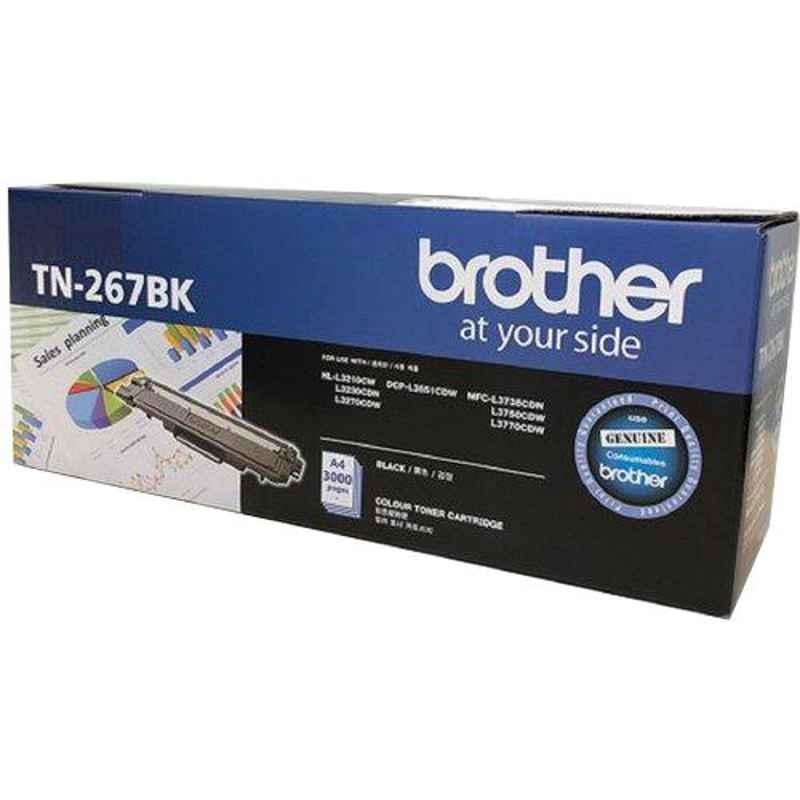 Brother TN 267BK Black Toner Cartridge