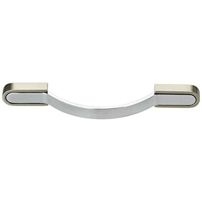 Aquieen 96mm Malleable Chrome Matte Wardrobe Cabinet Pull Handle, KL-716-96-CP (Pack of 2)