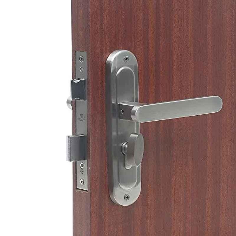 Voltizi â€ŽStainless Steel 304 Matt Satin Finish Heavy Duty Round Plate Mortise Door Lock, LB304