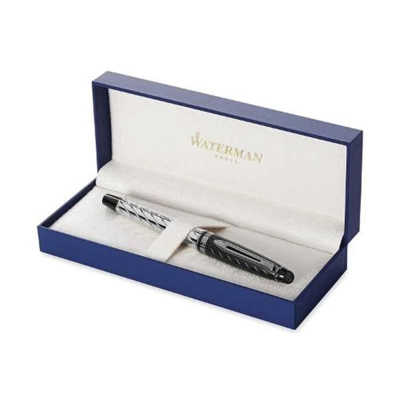Waterman Blue Ink Black Fine Fountain Pen