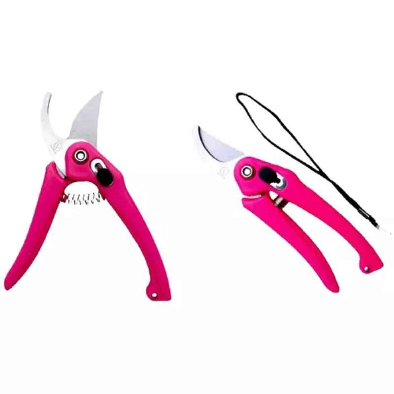 Sky Blue 0.98 inch Iron Bypass Pruner, SBPRUNERMDX0204 (Pack of 2)
