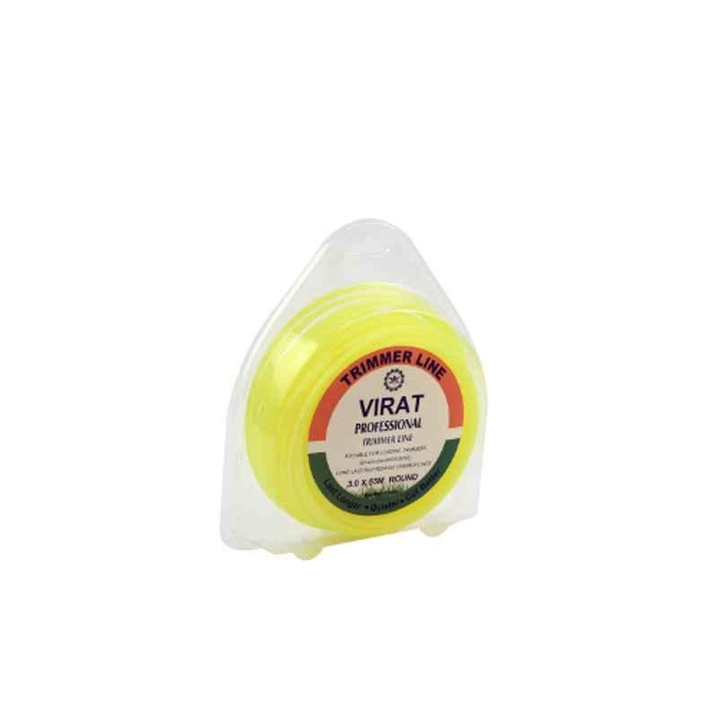 Virat TLYR355 3mmx55m Yellow Round Professional Trimmer Line for Brush Cutter