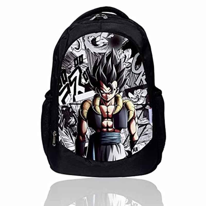 My Fav 30L Polyester Black Printed Laptop Backpack, MFB0097