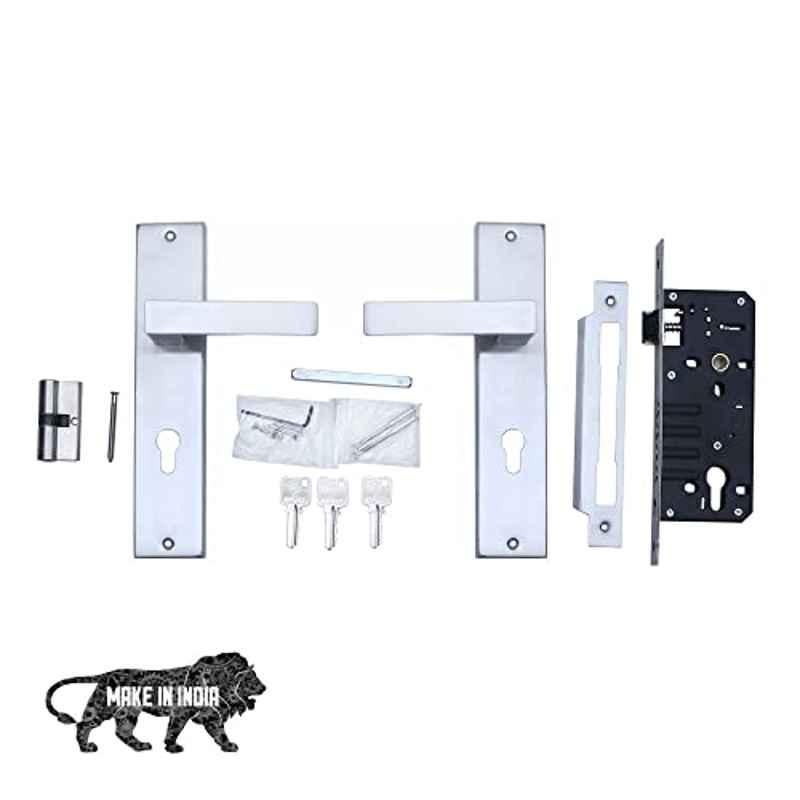 Voltizi 10 inch â€ŽStainless Steel 304 Matt Finish Mortise Door Lock with Door Handle Lock Set, LB10003