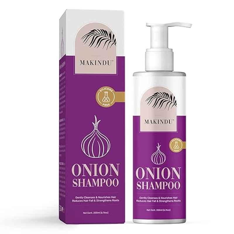 Makindu Cosmetics 200ml Hair Growth & Hair Fall Control Onion Shampoo for Man & Women