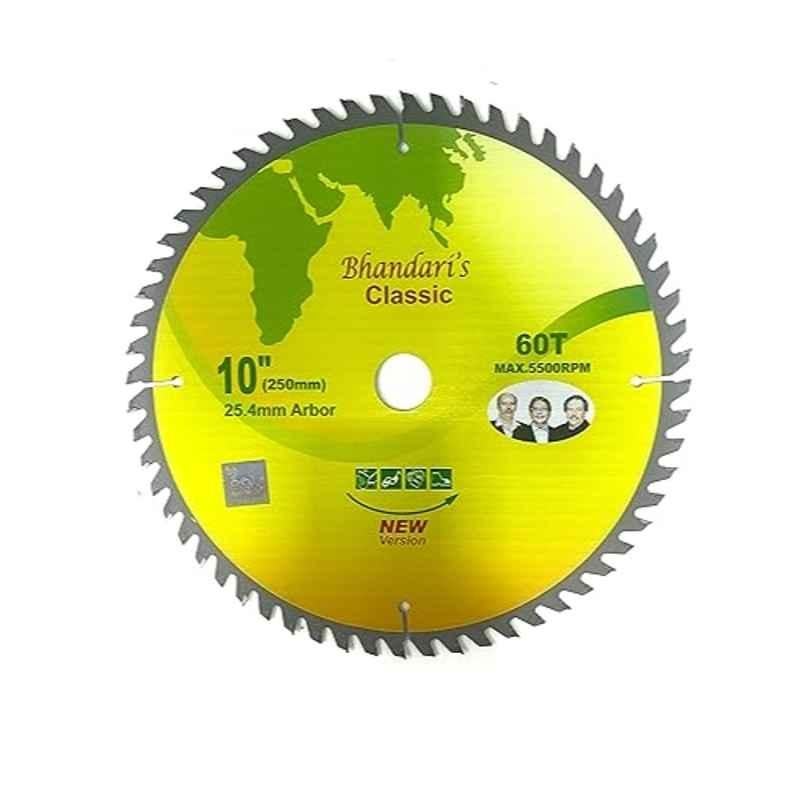 Jon Bhandari 250mm Tungsten Carbide Circular Saw Blade with 60 Teeth & Pen, TCT-P