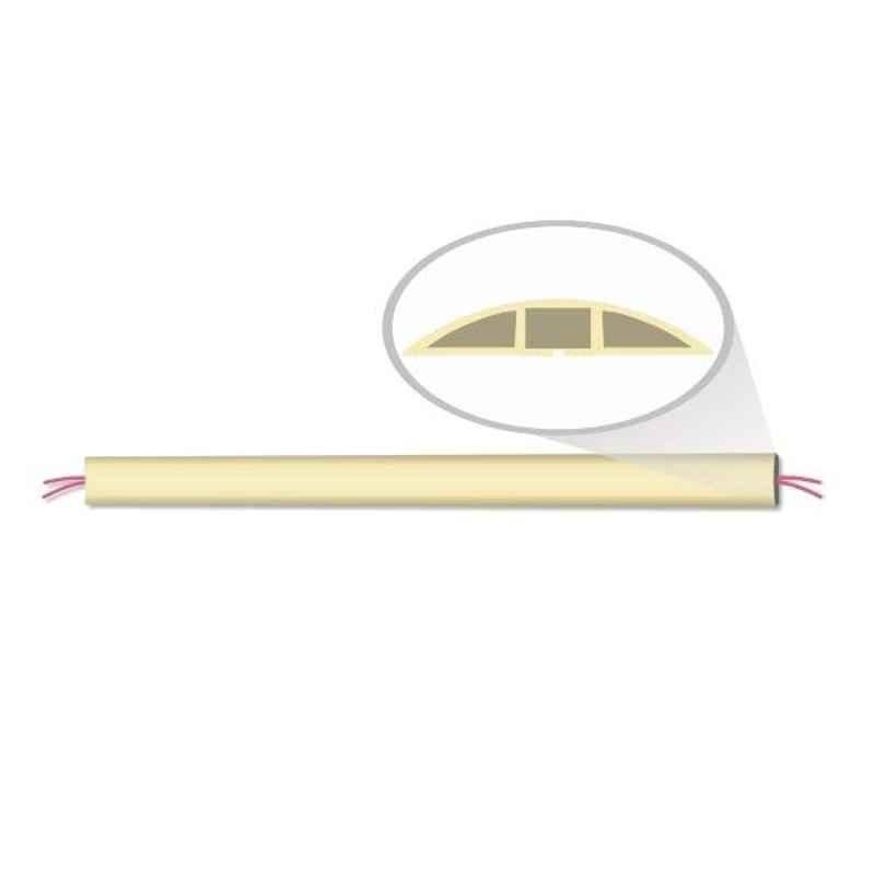 Noveau Safe-T-1ST XL1-1 Lane 1.8mm Virgin PP Ivory Cable Floor Protector, NVFPXL11LIY