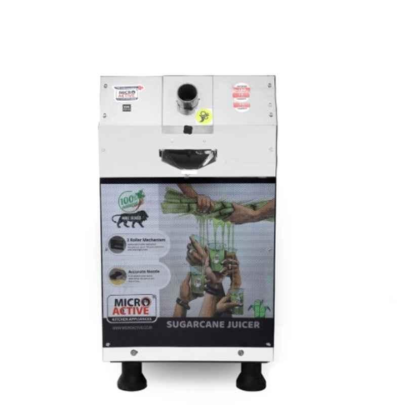 Microactive 1.5HP Automatic Stainless Steel Sugarcane Juice Machine