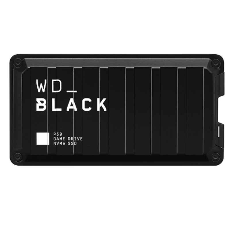WD P50 Game Drive 2TB Black External Solid State Drive, WDBA3S0020BBK-WESN