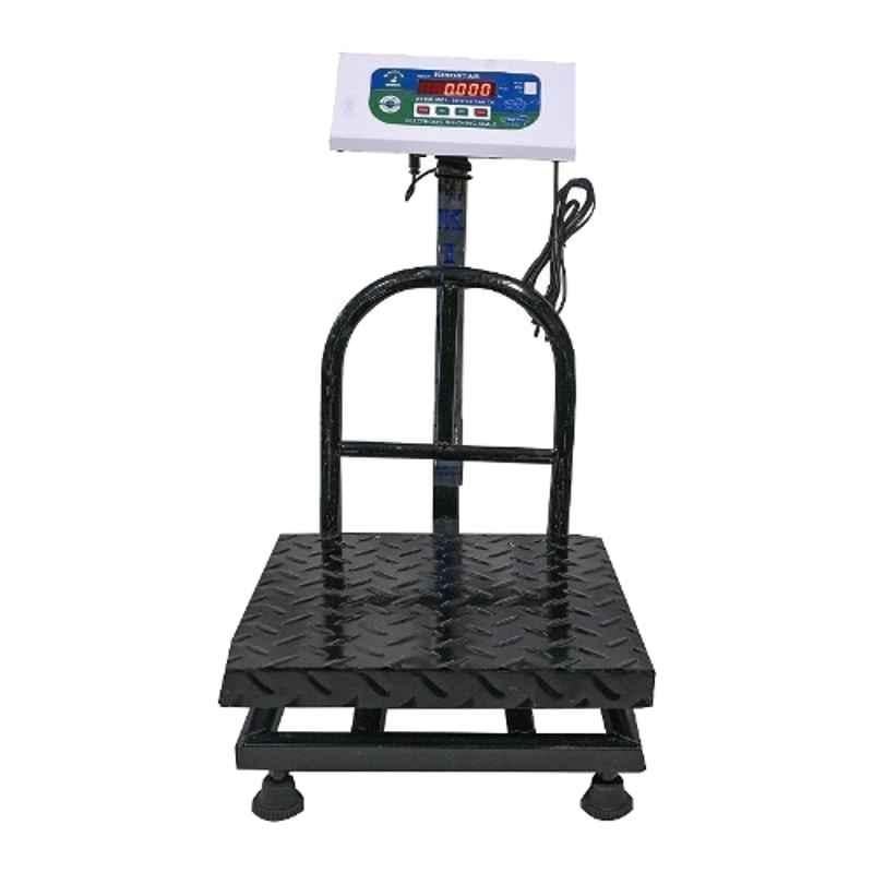 Kingstar 100kg 360x360mm Metal Red LED Backlight Display Weighing Scale