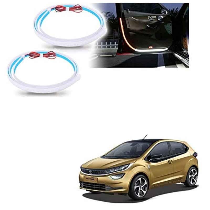 Kozdiko 2 Pcs 120cm Car Door Opening Warning LED Strips Safety Light Set for Tata Altroz