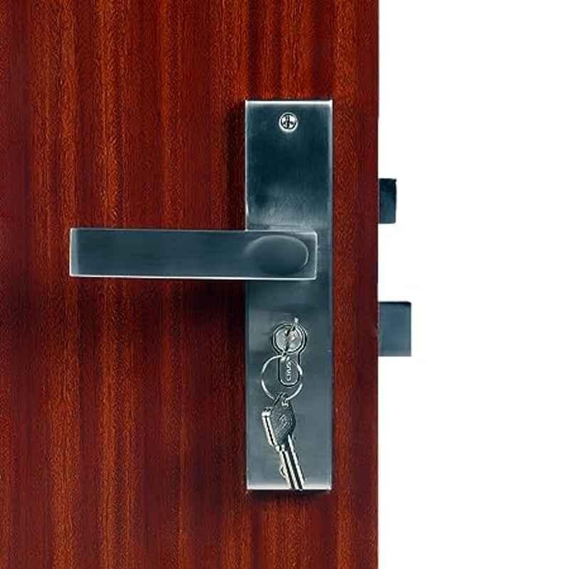 Handle Waala Fasino 8 inch 60mm Stainless Steel Satin Finish Cylindrical Plate One Side Key Mortise Door Lock Set
