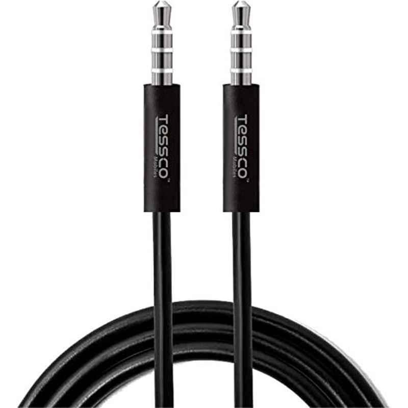 Tessco 1m 3.5mm White Aux Cable, LA-455