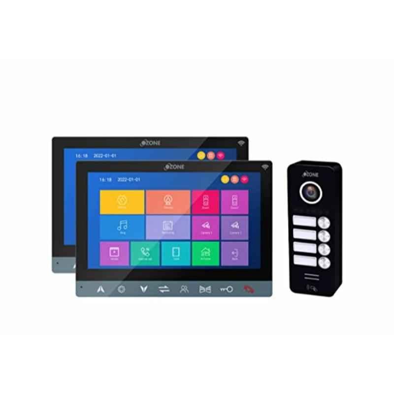 Ozone VB-AHD-2M4C-01 7 inch Grey LCD Video Door Phone Doorbell for 2 Apartment