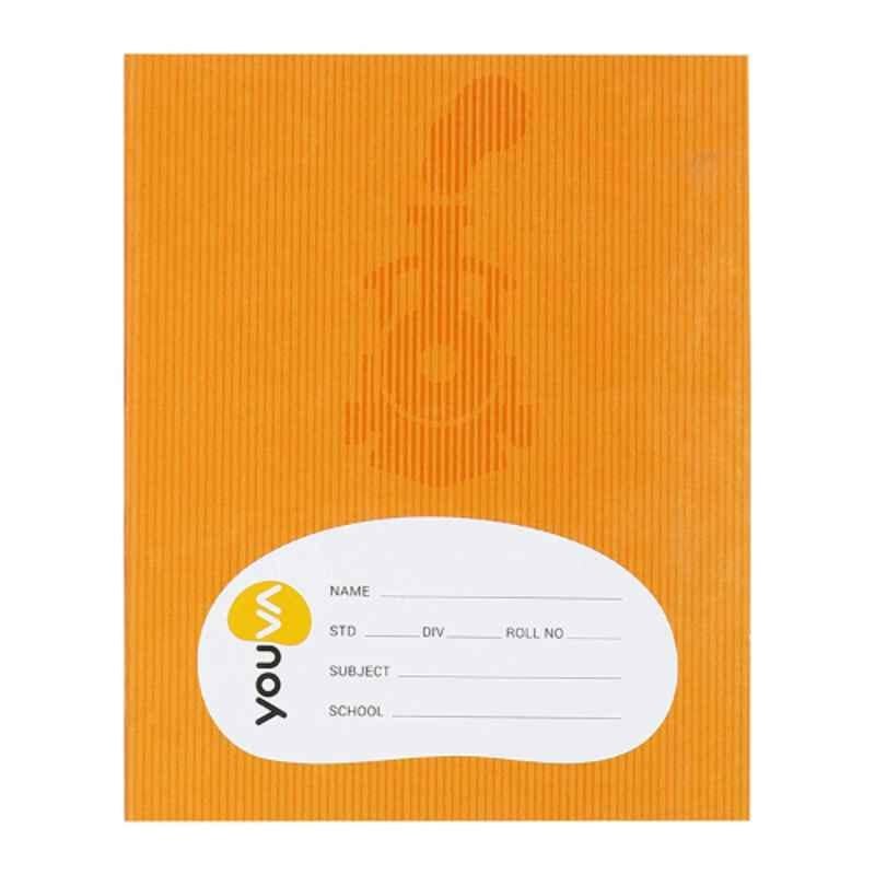 Navneet Youva Regular Size 172 Pages Assorted Design Brown Full Bound Double Line Notebook, 23284 (Pack of 12)