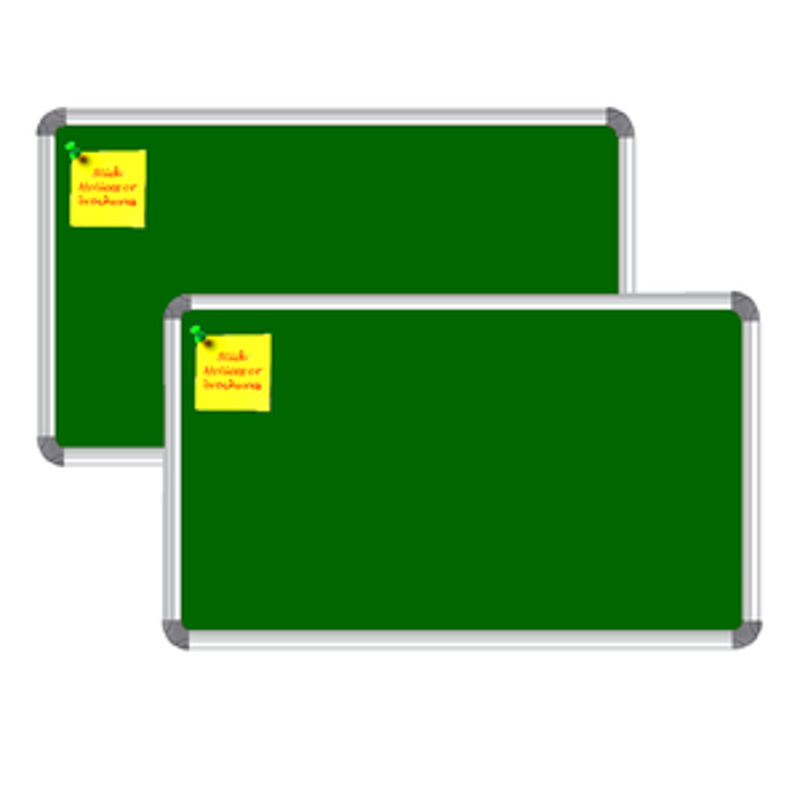 Nechams Notice Board Deluxe Combo Pack of 2 units Color Green NBGRN151UF2PK