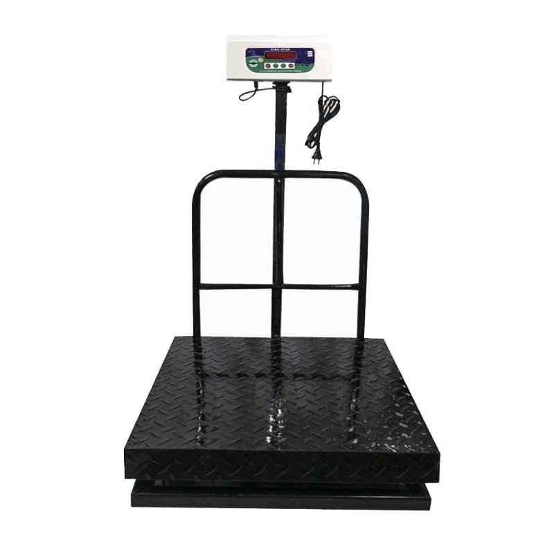 Kingstar KSP 600x600mm Platform 500kg Mild Steel Weighing Machine, 600P-HEAVYDUTY