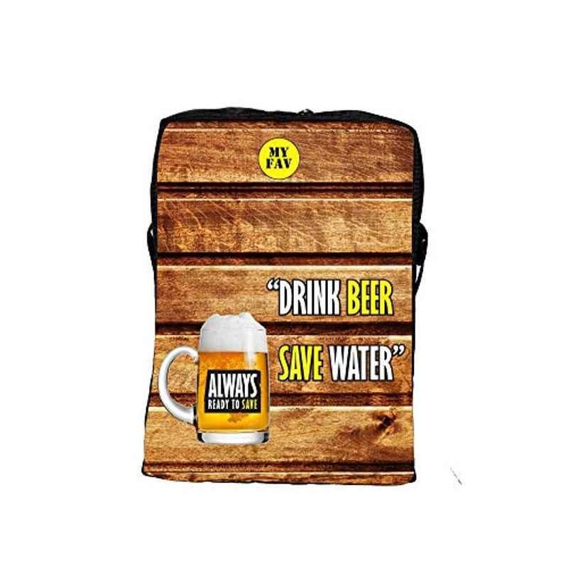 My Fav Drink Beer Save Water Messenger Bag, MFMDP010