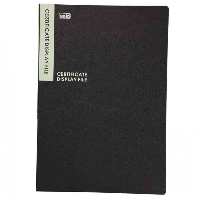Solo B4 Top Loading Black Display File with 20 Pockets, DF 502 (Pack of 2)