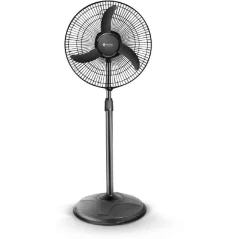 Prolife Windstorm 90W 2300rpm Black Ultra High Speed 3 Blade Pedestal Fan, Sweep: 400 mm