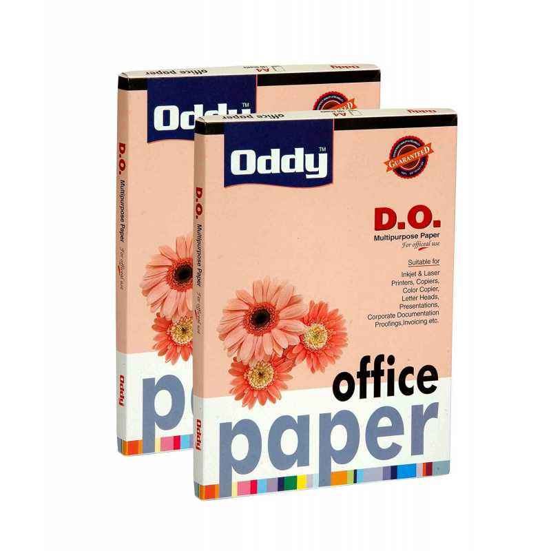 Oddy A4 Letter Head Paper For Laser Jet & Inkjet, DO100A4100 (Pack of 20)