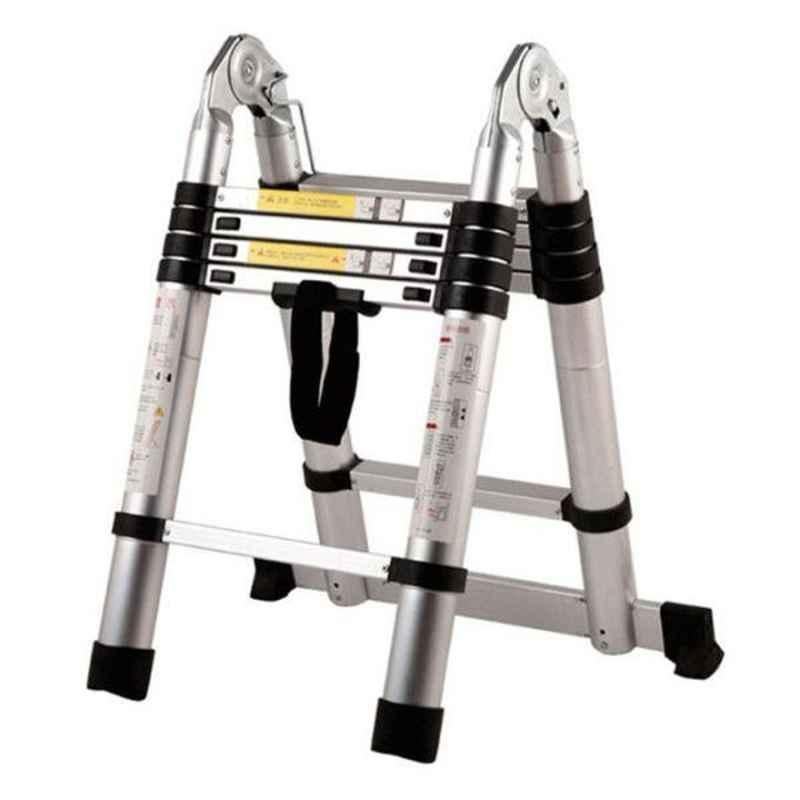 Bigapple 150kg 5+5 Step 1.6+1.6m Telescopic Aluminium Folding Step Ladder, BA-1.6+1.6M-TELESCOPIC