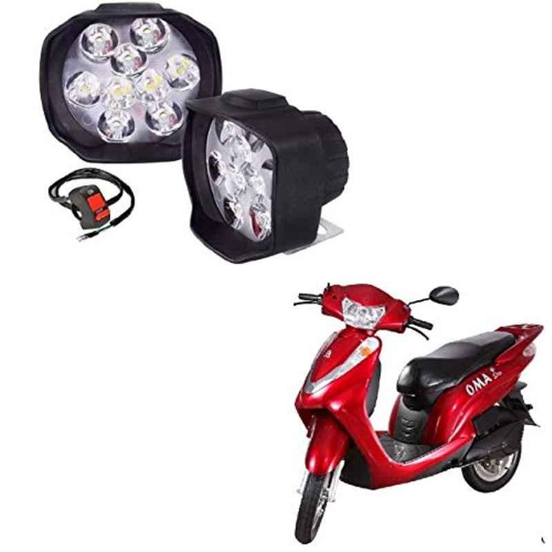 Kozdiko 2 Pcs 15W 9 LED 6000k Sheen Transformer Bumble Bee Style LED Fog Light Set for Lohia Oma Star, koz_81600