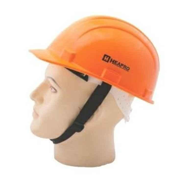Heapro Orange Nape Type Safety Helmet, HSD-001 (Pack of 15)