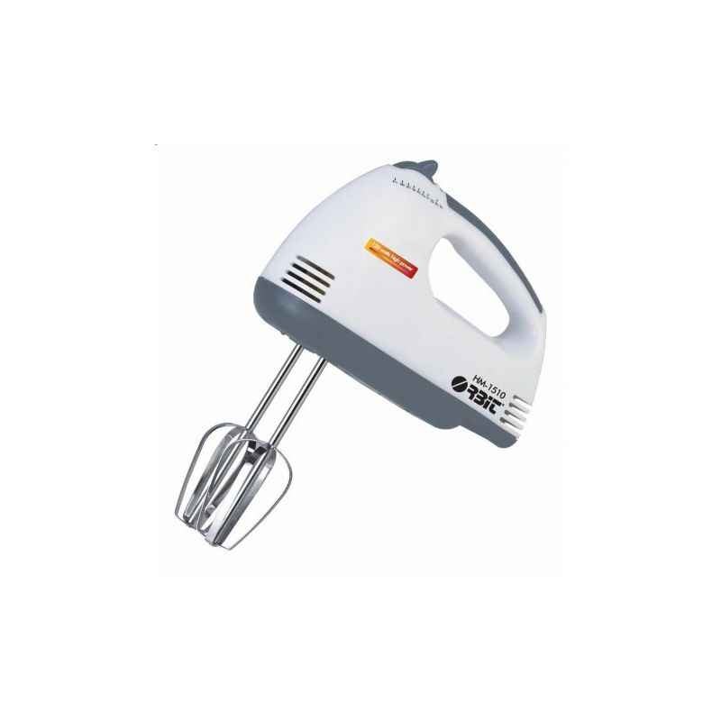 Orbit 150W 2 in 1 White Hand Mixer HM-1510