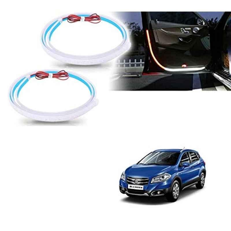 Kozdiko 2 Pcs 120cm Car Door Opening Warning LED Strips Safety Light Set for Maruti Suzuki S-Cross