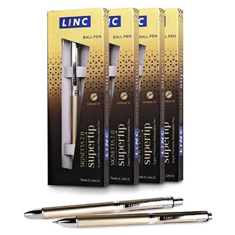 Linc Signetta 2.0 Supertip Blue Ball Pen (Pack of 15)