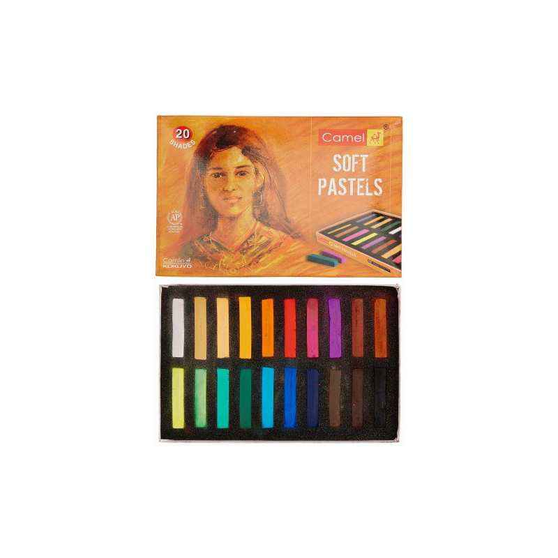 Camlin 20 Shade Soft Pastel Colour Set, 337707