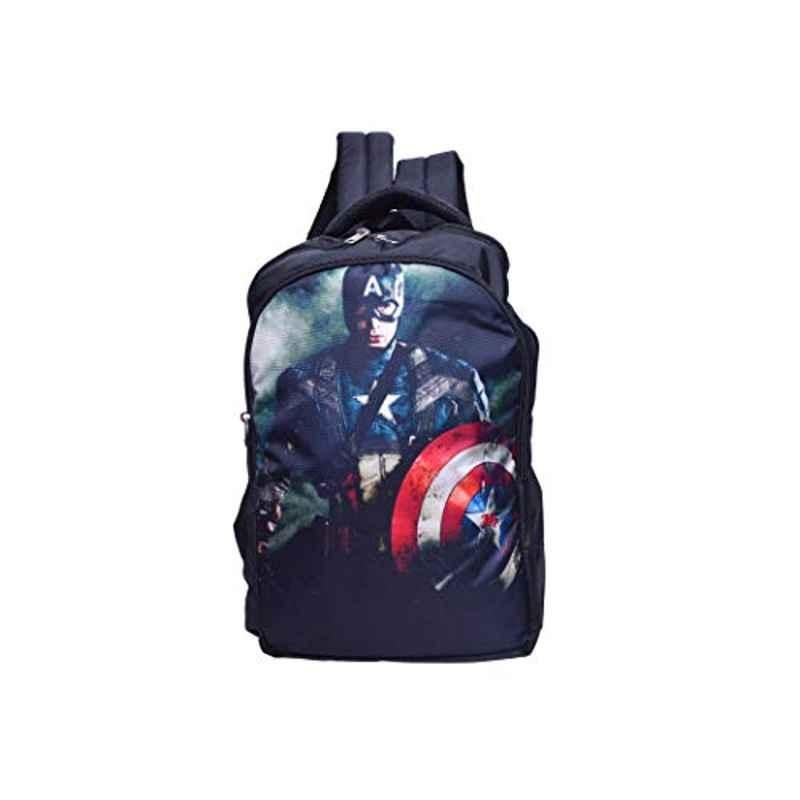 My Fav 25L Fabric Black Casual Laptop Bagpack, MFB0045