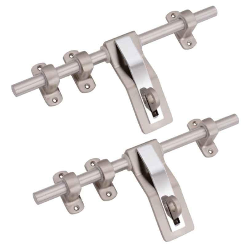 Atom WZA006 12 Inch Chrome Plated Silver Satin Finish Zinc Aldrop (Pack of 2)