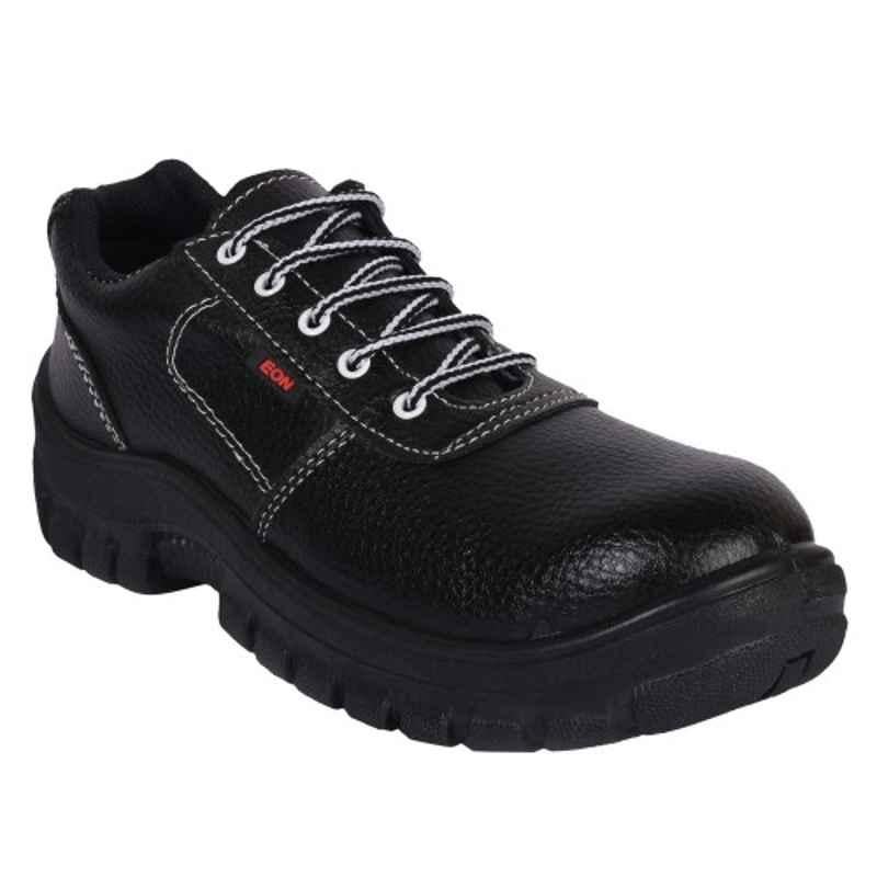 Prima PSF-22 Eon Steel Toe Black Work Safety Shoes, Size: 8