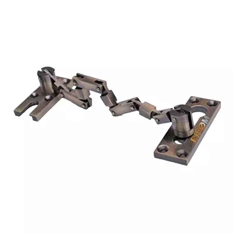 RiseOm 8 inch Antique Brass Door Chain Lock, YL-EL4B-ZP2G (Pack of 3)