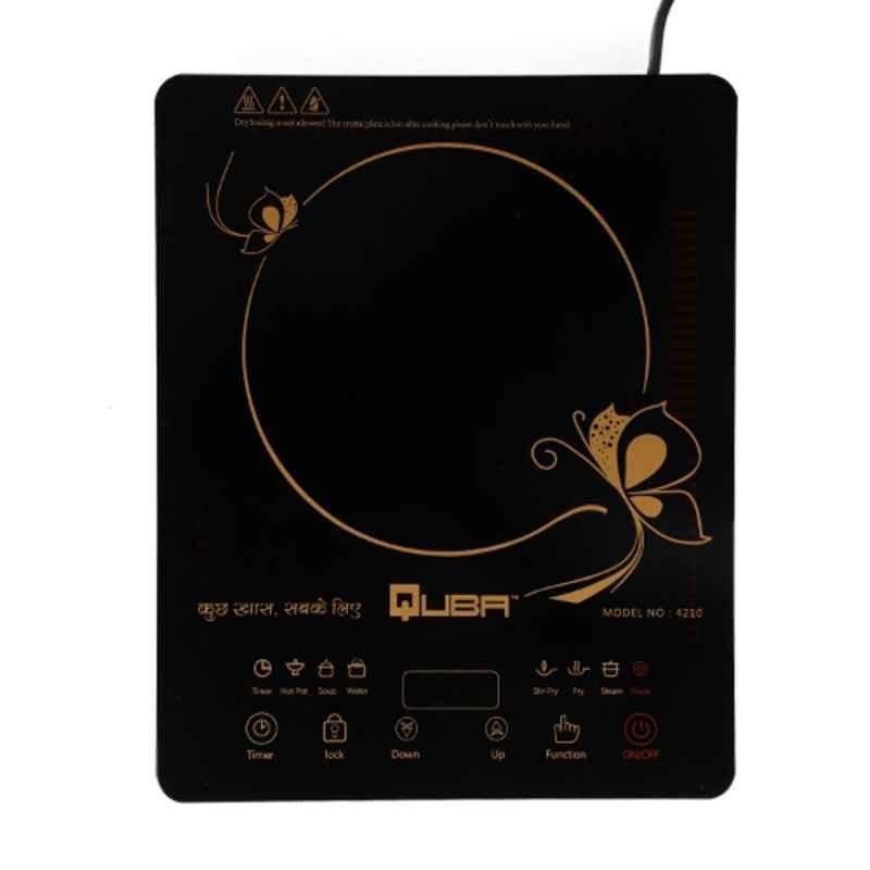 Quba IN4210 2100W Crystal Plate Sensor Touch Button Induction Cooktop