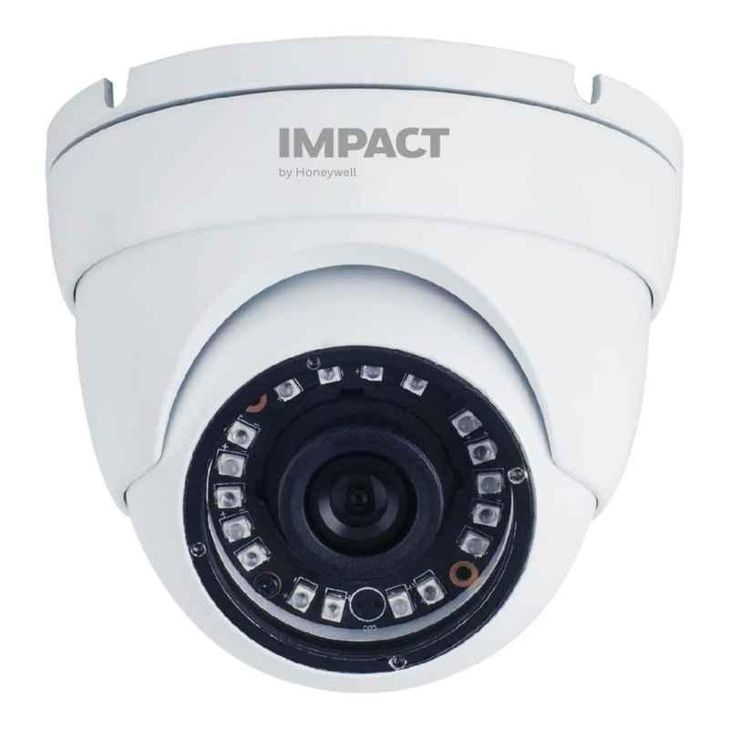 Impact by Honeywell 5MP 3.6mm 1440p White Real Time High Resolution AHD Wired Night Vision Dome CCTV Camera, I-HADC-5005PI