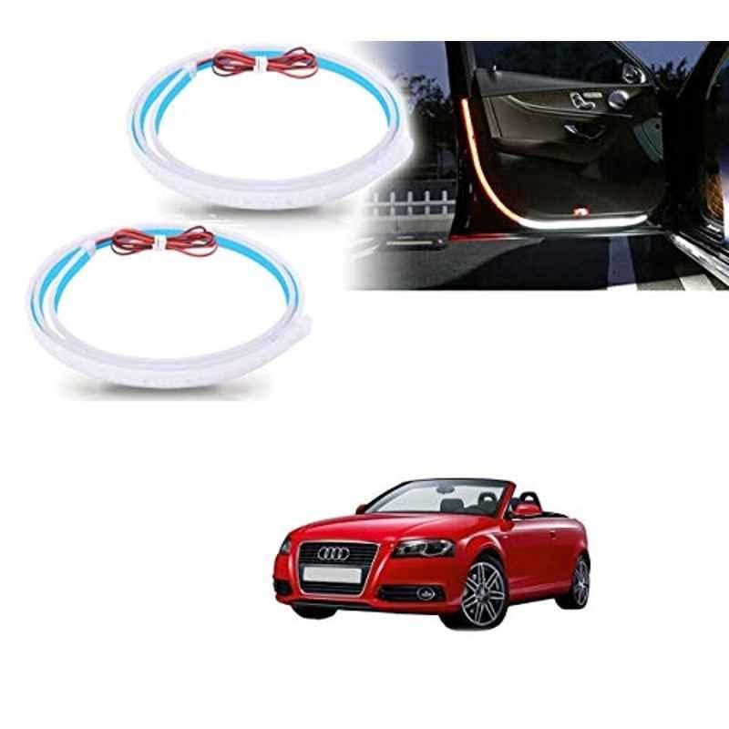 Kozdiko 2 Pcs 120cm Car Door Opening Warning LED Strips Safety Light Set for Audi A3 Cabriolet