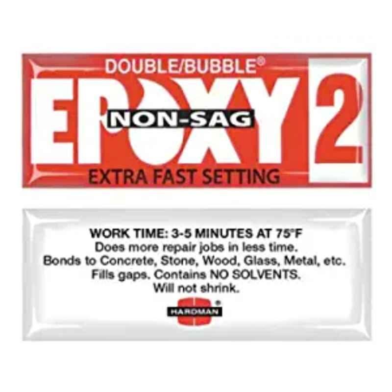 Hardman 3.5g White Non Sag Extra Fast Setting Epoxy Adhesive, 4003-BG10